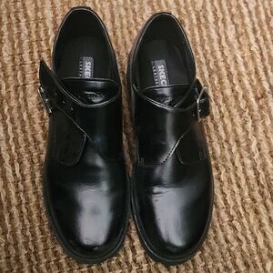 Skechers Elites-director Men's Leather Black Oxfords Size 12M